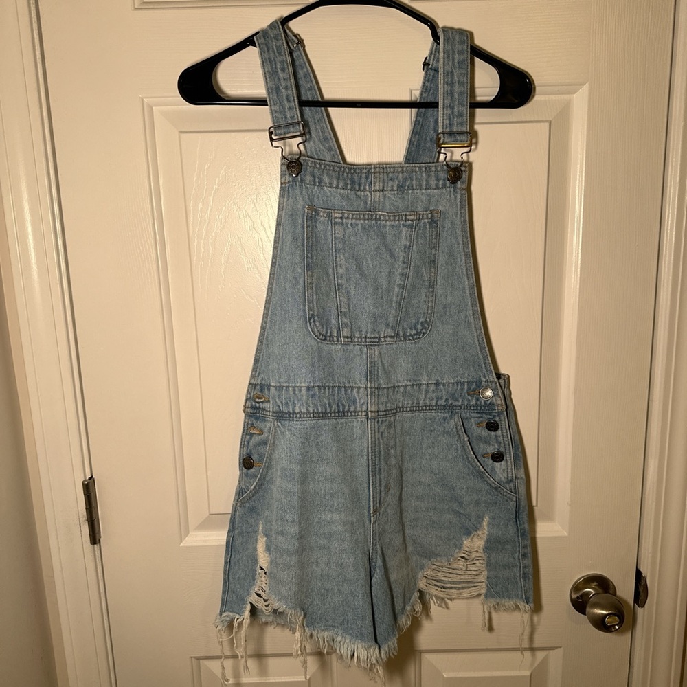 Cello Light Blue Denim Overalls